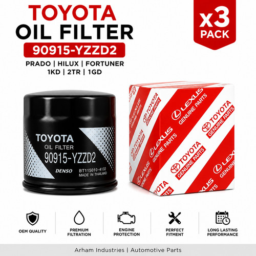 Toyota oil filter 90915 yzzd2 - toyota,