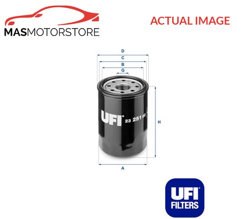 Engine oil filter - oil, ufi