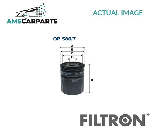 Engine oil filter 580 7 - op, 580/7